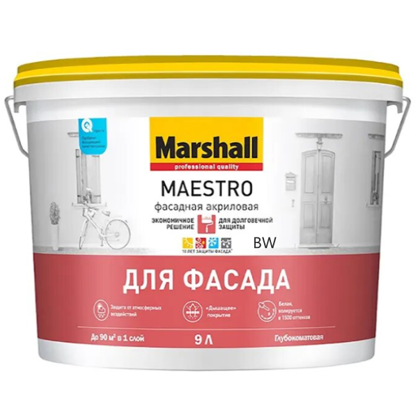 MAESTRO фасадная акриловая BW  9
