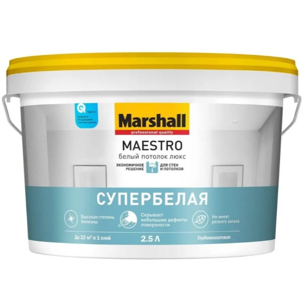 MAESTRO Белый потолок люкс (белая)  2,5