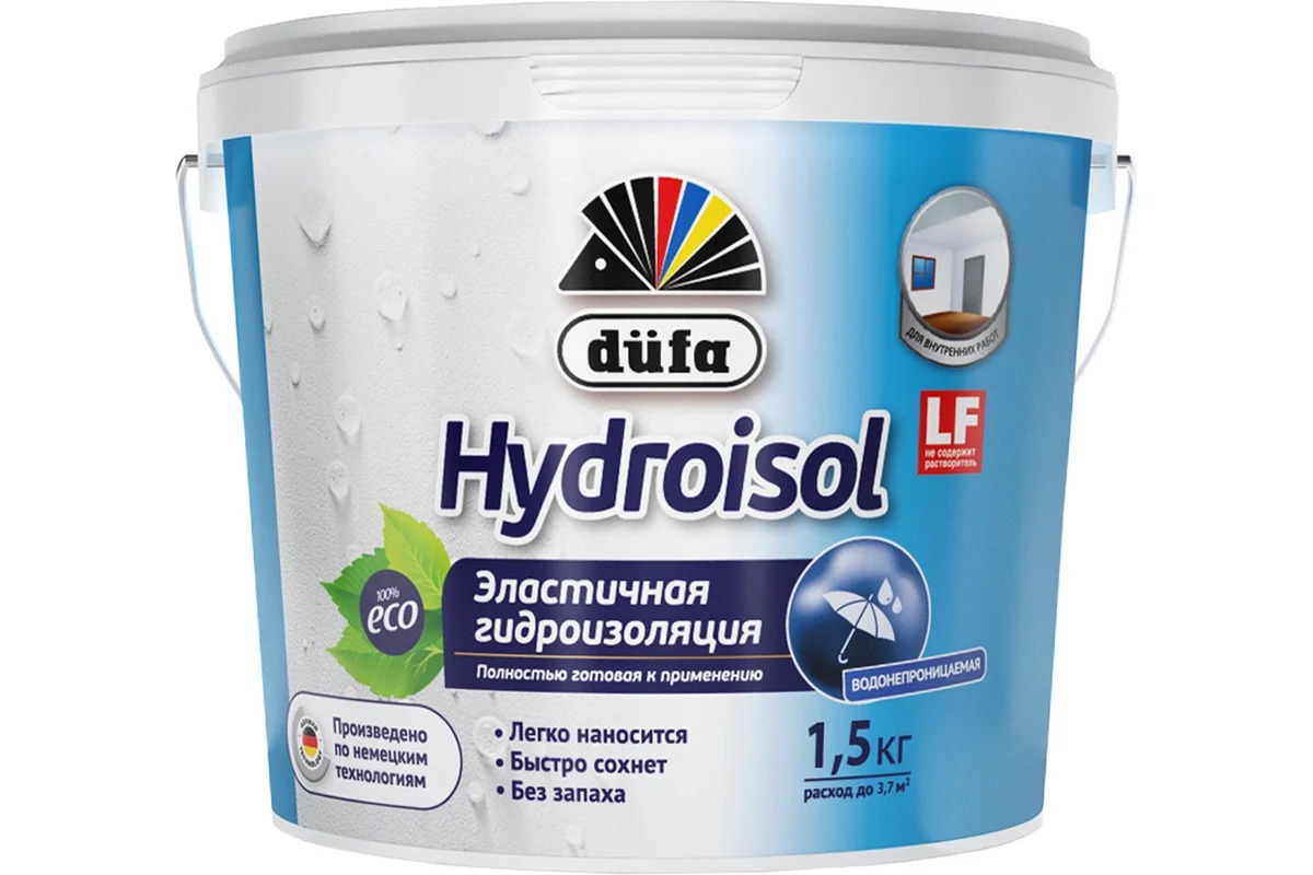 Dufa Гидроизоляция HYDROISOL эластичная 1,5кг