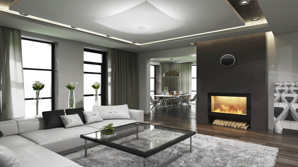 Интерьер, выполненный в стиле hi-tech