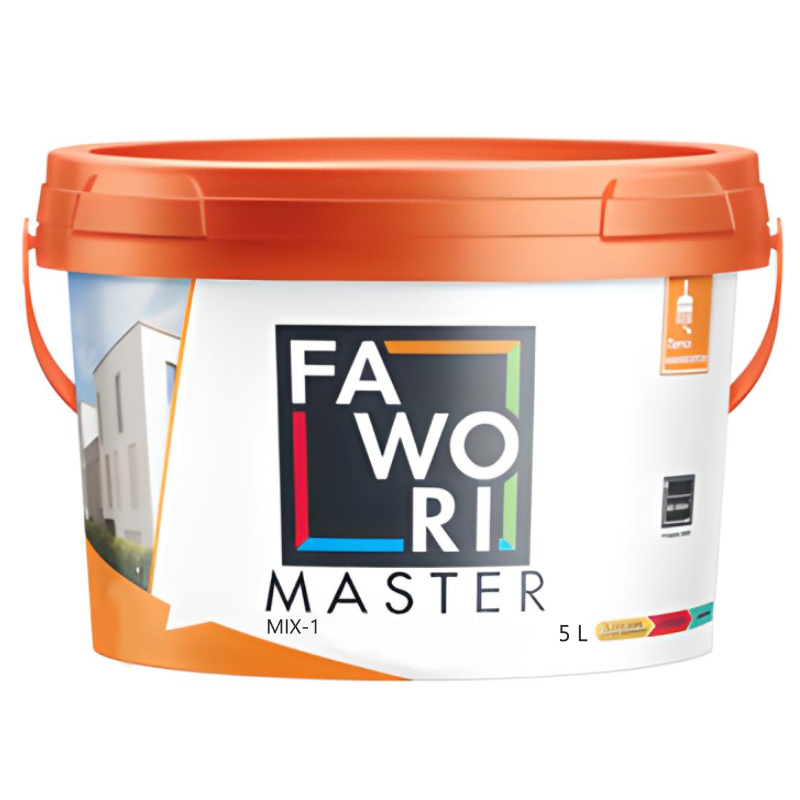 Краска силиконовая FAWORI MASTER Фасадная MIX-1 5л