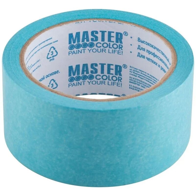Лента малярная для деликатных поверхностей,  рисовая бумага, термостойк. до 120°C, УФ-стойкость до 3