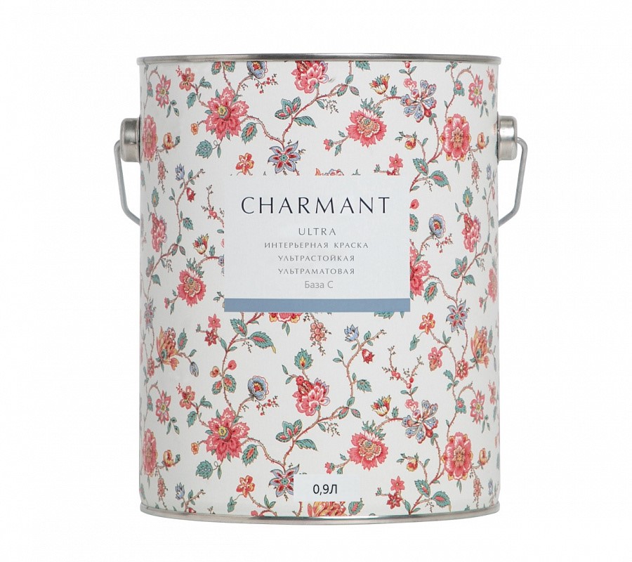 Краска Charmant Ultra ультраматовая акрил-уретановая, база С 0,9 л