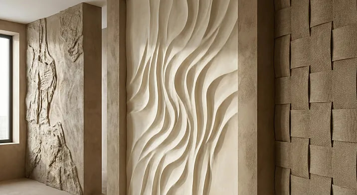 Выбираем характер стен: обзор самых популярных дизайнов штукатурки