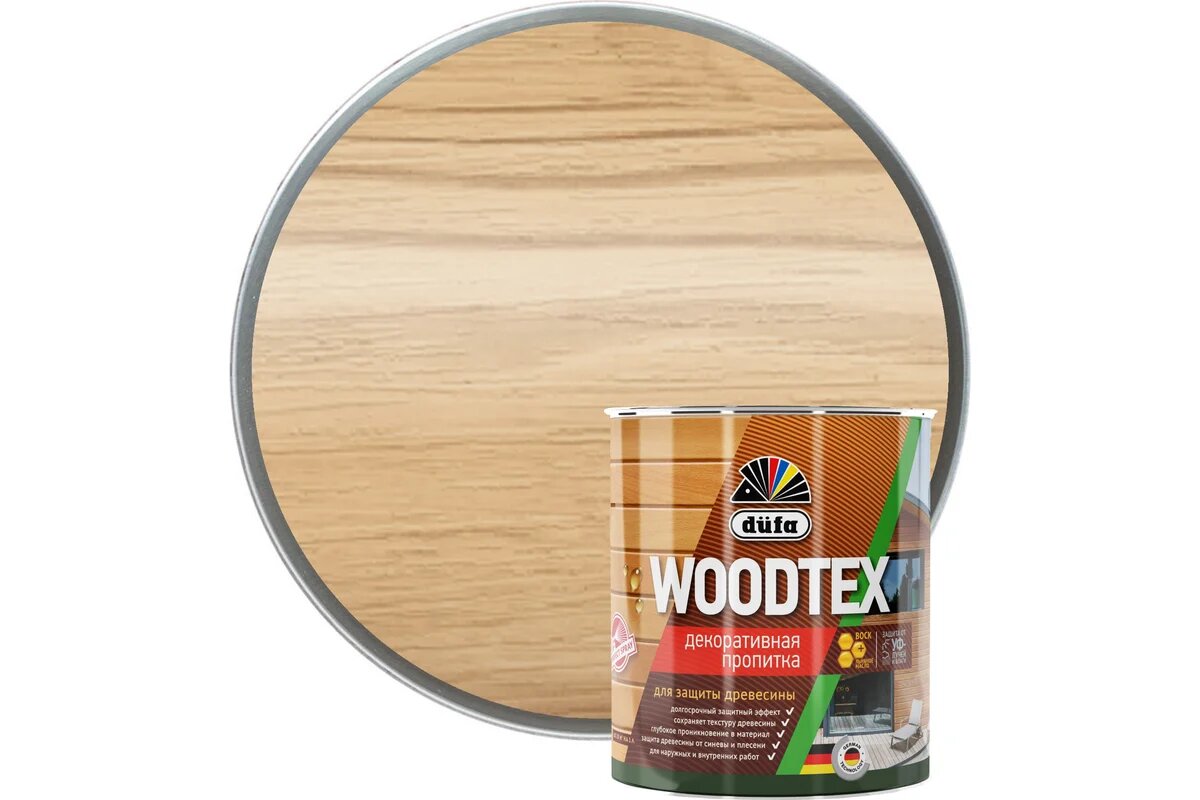 Dufa Пропитка WOOD TEX дуб  0,9л