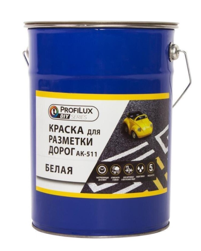 Profilux DIY Краска для разметки дорог белая   5кг