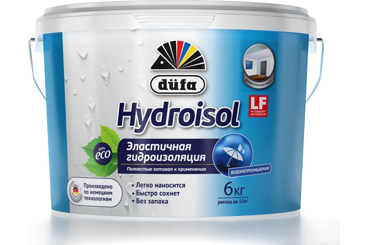 Dufa Гидроизоляция HYDROISOL эластичная 6кг