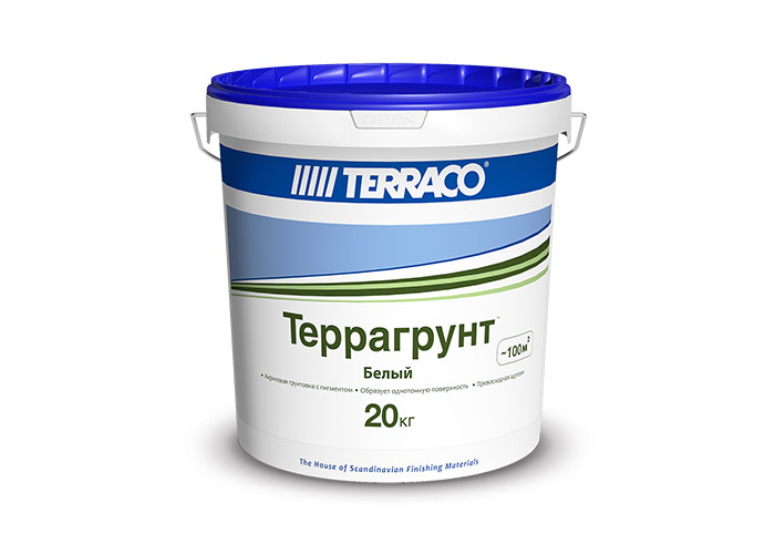 Грунтовка TERRACO Террагрунт  (10кг) Белый База Clear