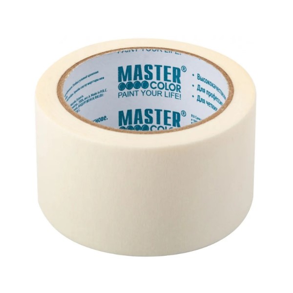 Лента малярная бумажная, 36 мм x 25 м, термостойкость до 80°C