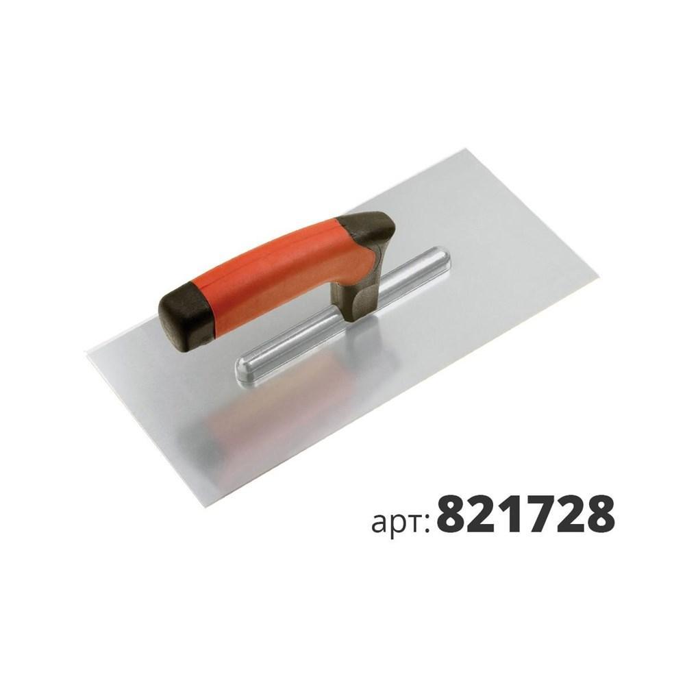 Кельма MAKO Soft Grip, нержавеющая сталь,2-х компанентная рукоятка,130х280мм 821728